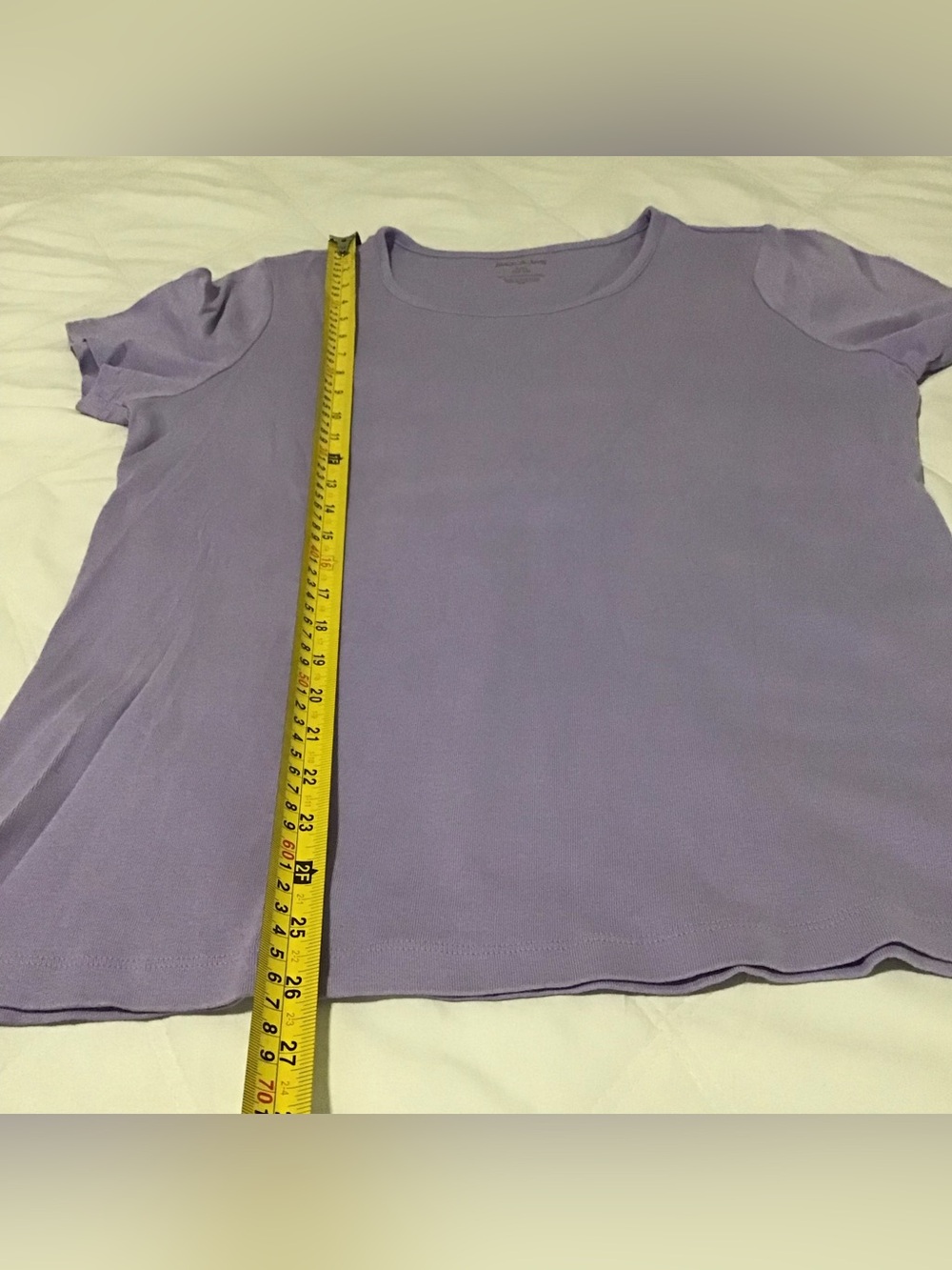 White Stag Lavender Short Sleeve Crew Neck Tee L - Picture 4 of 5